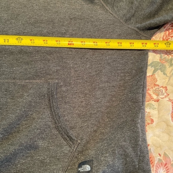 The North Face Pull Over 3 Panel Hood Cowl Neck Drawcord Front Pouch Hoodie - Picture 11 of 14